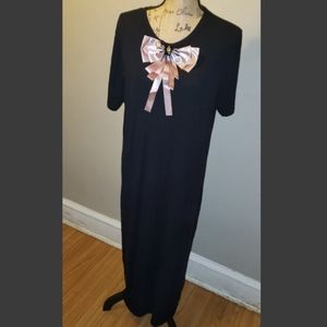 Black cotton dress